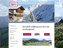 Tablet Screenshot of bergland-lech.at